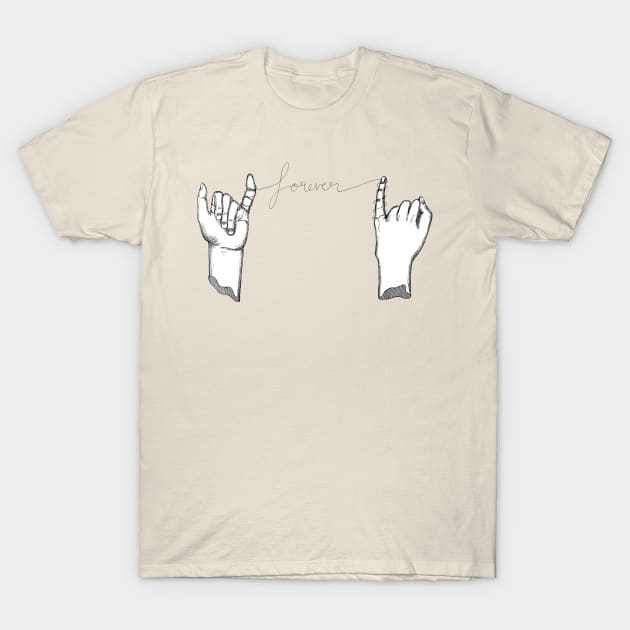 Forever Hands T-Shirt by Minervalus-Art